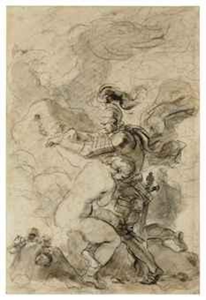 Ruggiero unchains Angelica by Jean-Honoré Fragonard