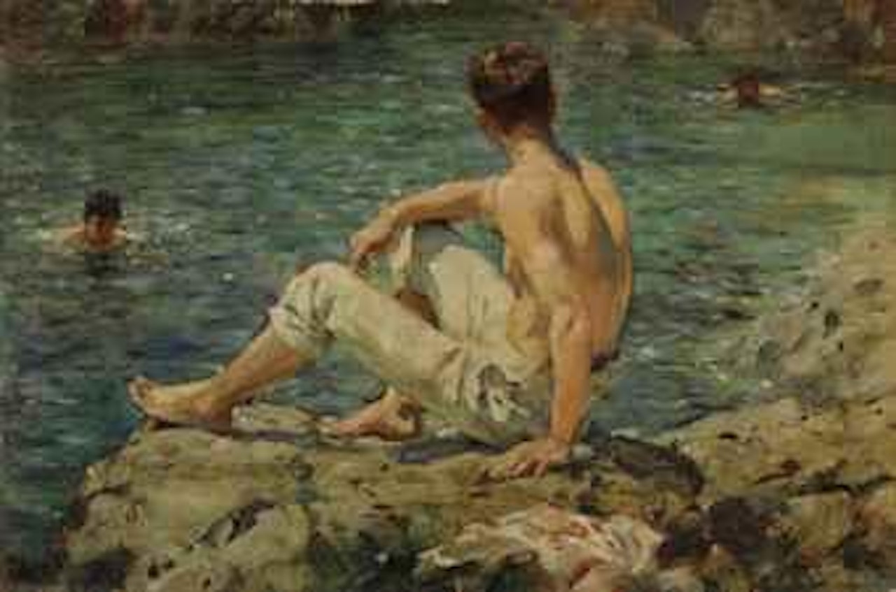 Green and Gold by Henry Scott Tuke
