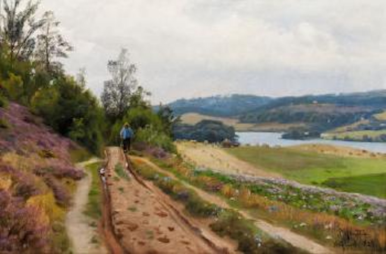 Pastoral scene, Virklund by Peder Mork Monsted