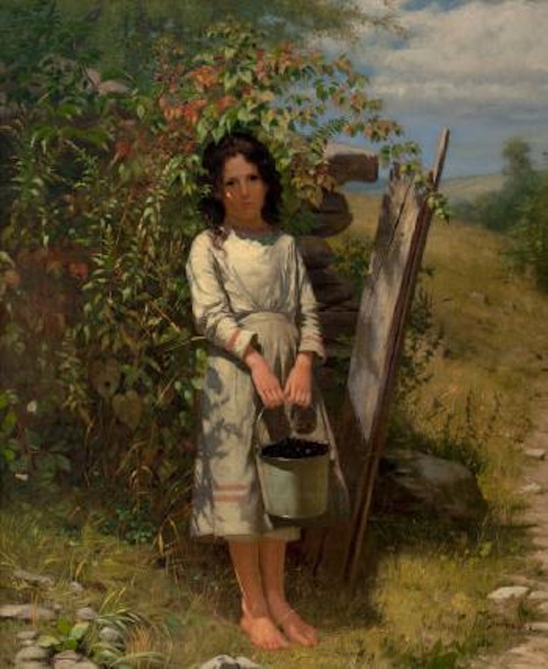 Blackberry picking by John George Brown