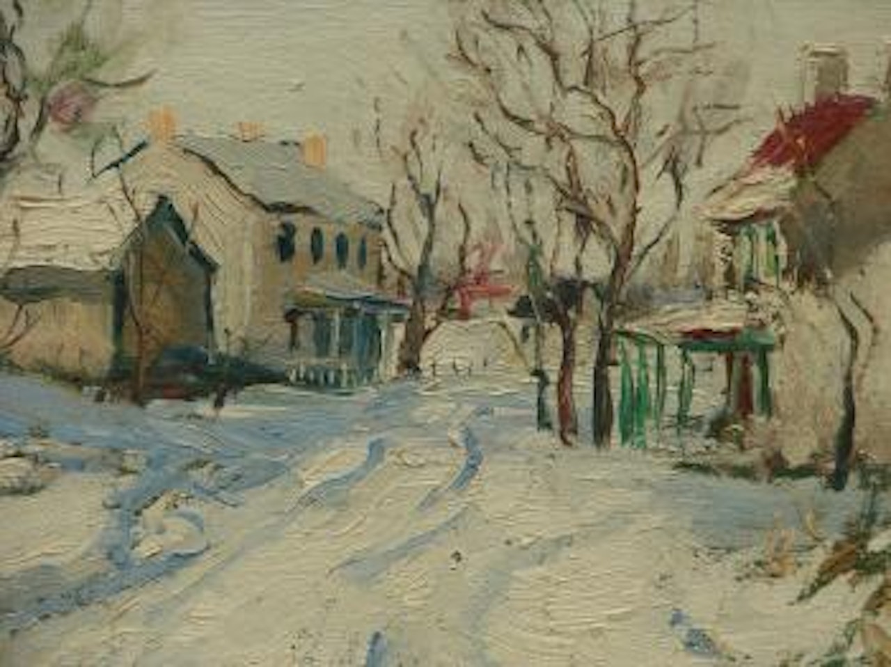 Pennsylvania village winter by Walter Emerson Baum