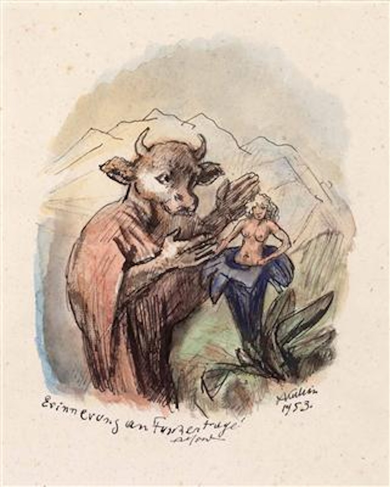 Tiergeist und Blumenelf by Alfred Kubin