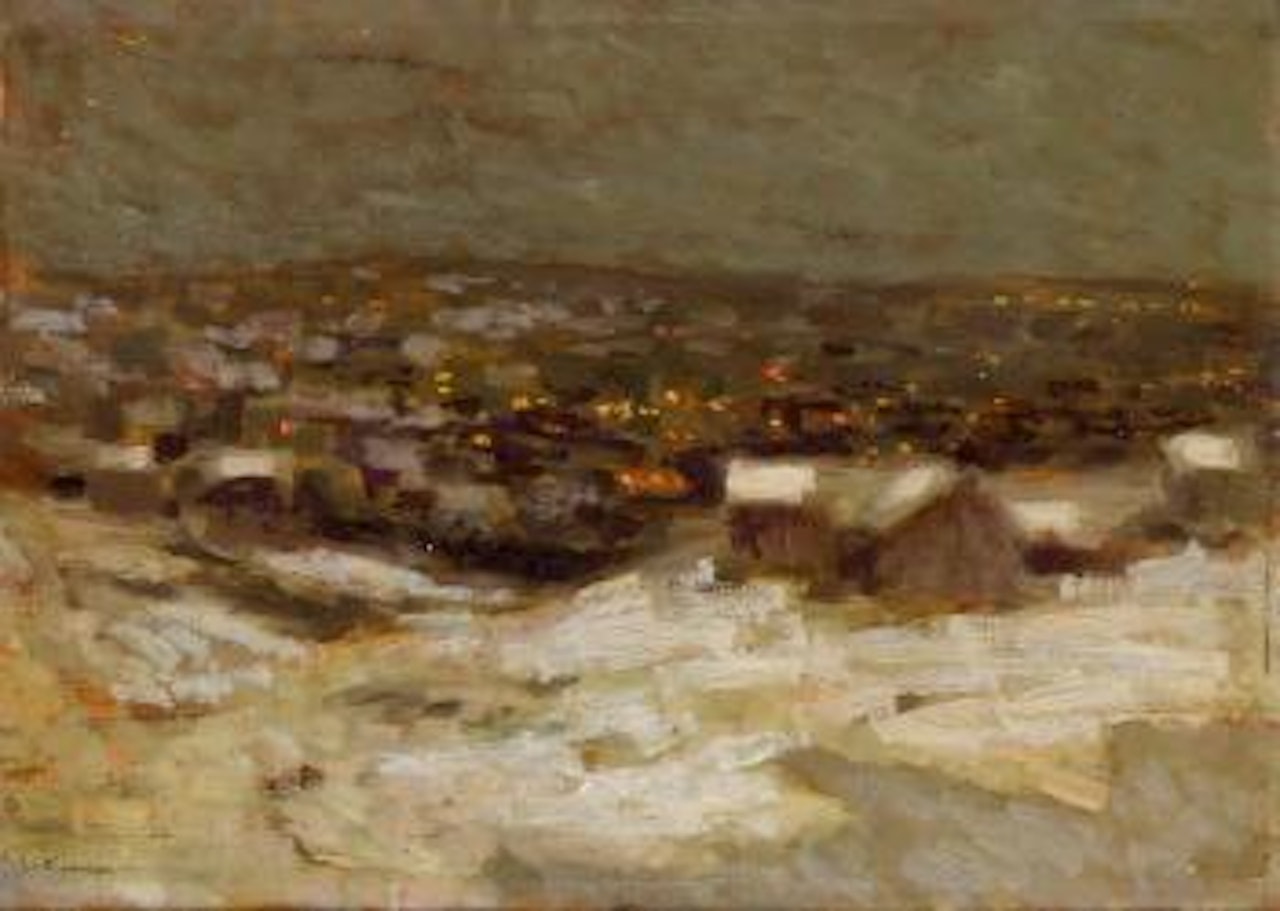 Neige au clair de lune by Henri Le Sidaner