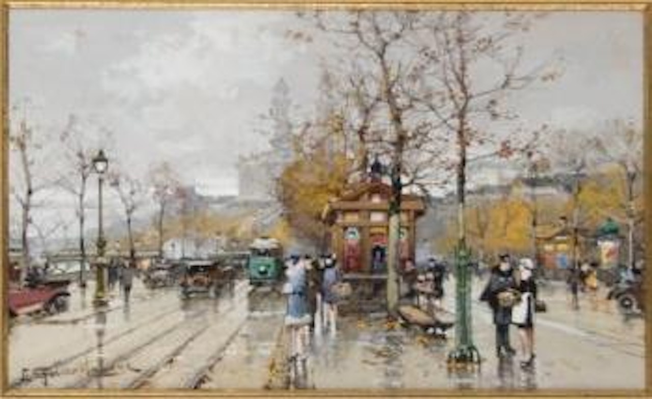 Cours la Reine by Eugene Galien-Laloue