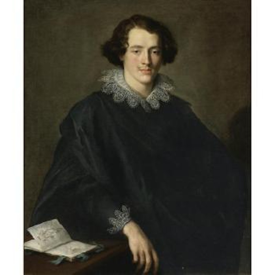 Portrait Of A Young Man With A Sketchbook by Domenico Fiasella