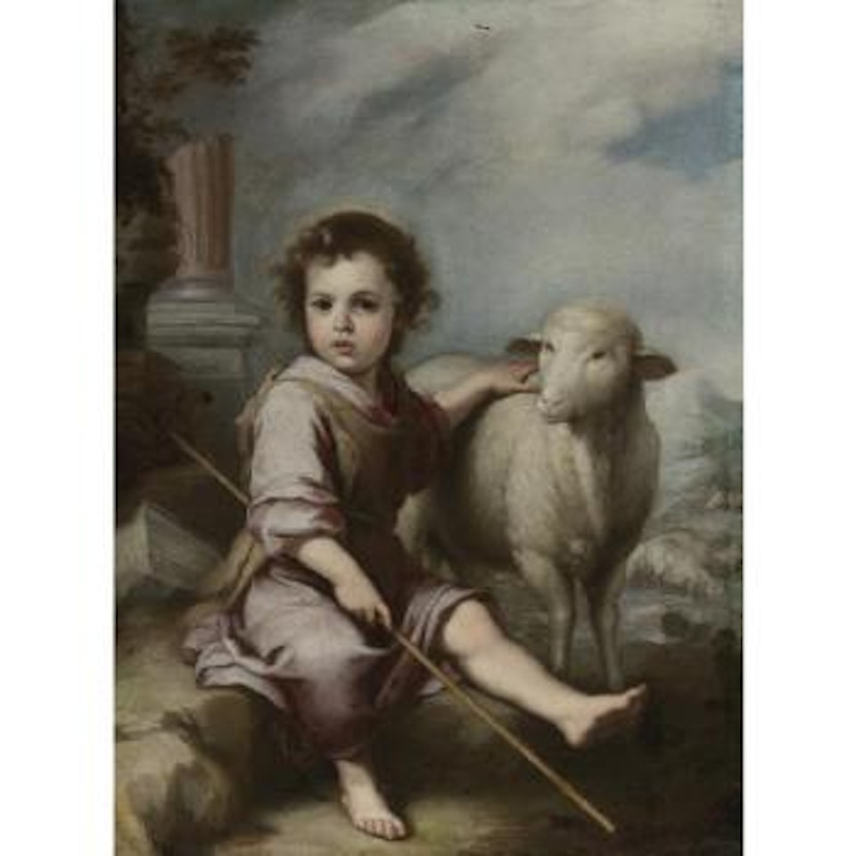 Christ As The Good Shepherd by Bartolomé Esteban Murillo
