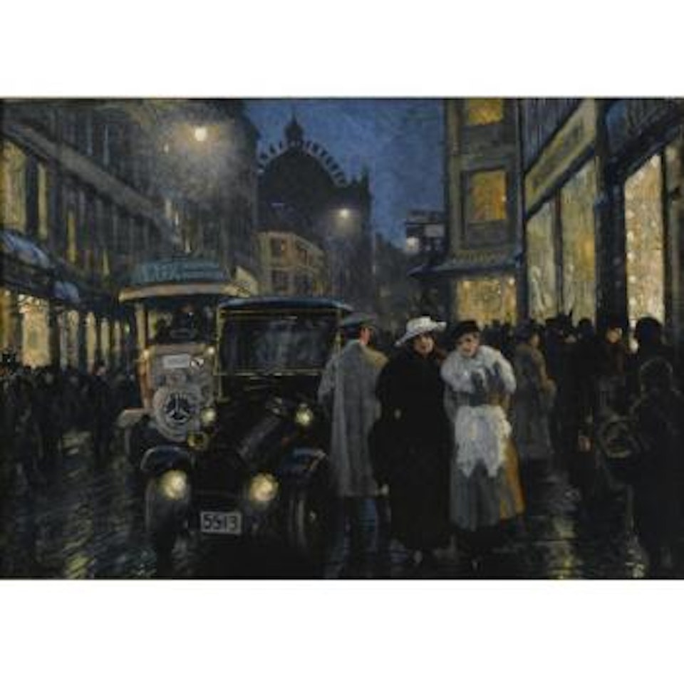 An Evening Stroll On The Boulevard by Paul Fischer