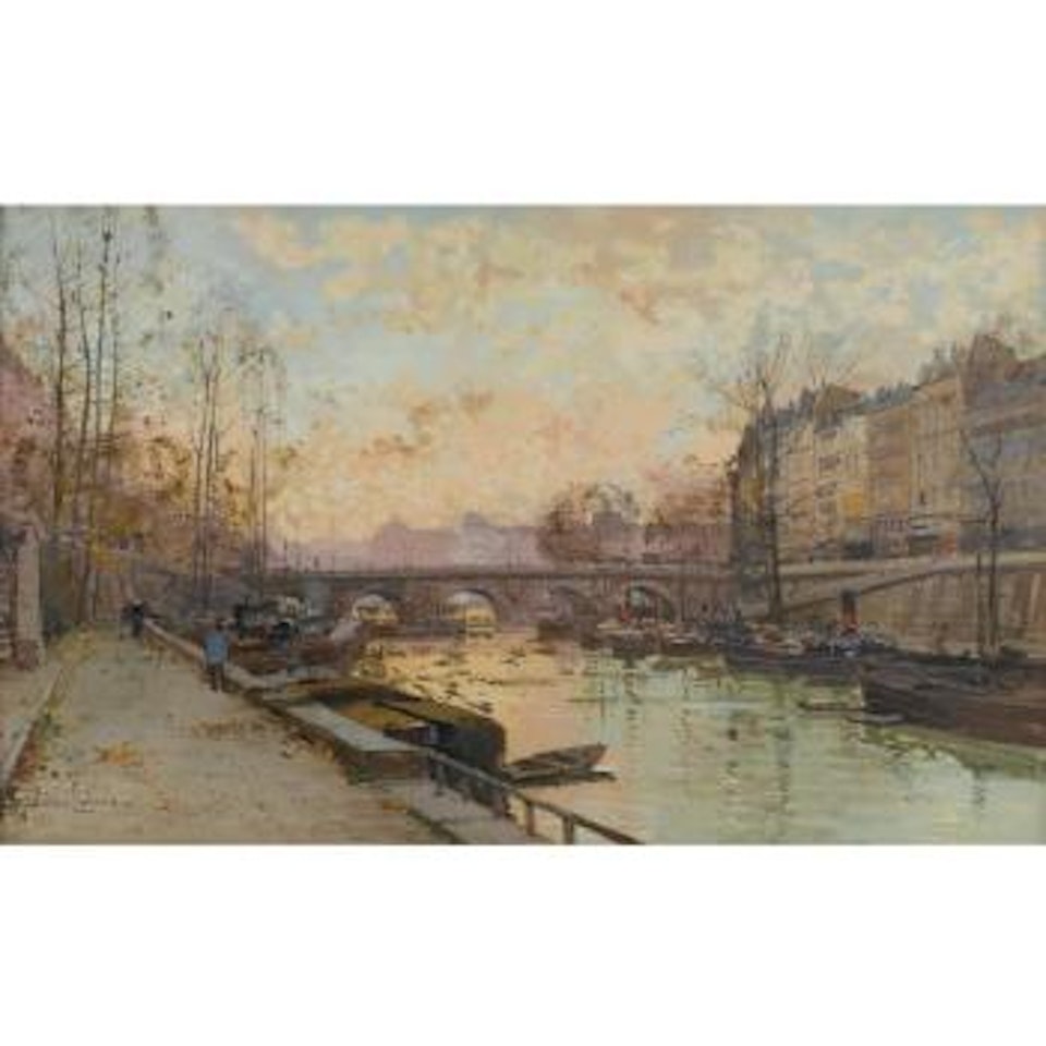 La Seine by Eugene Galien-Laloue