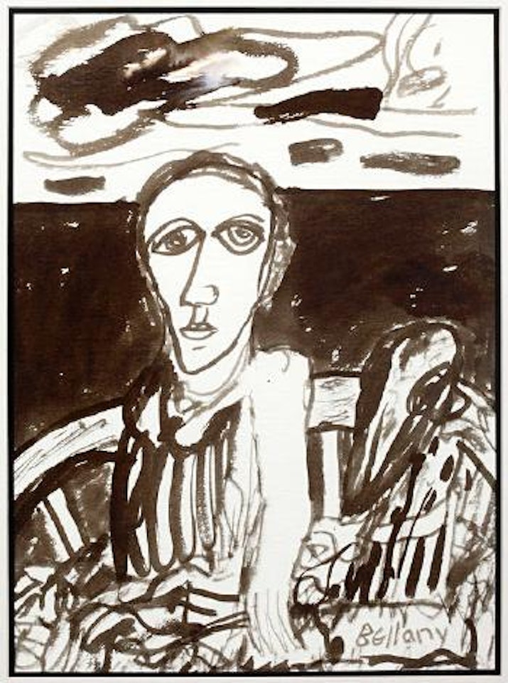 Figure in boat by John Bellany
