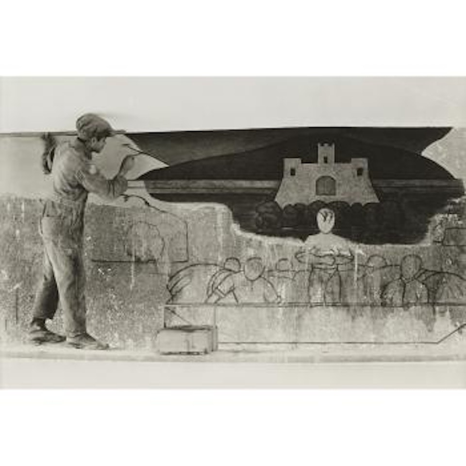 Pacheco Painting A Mural by Tina Modotti