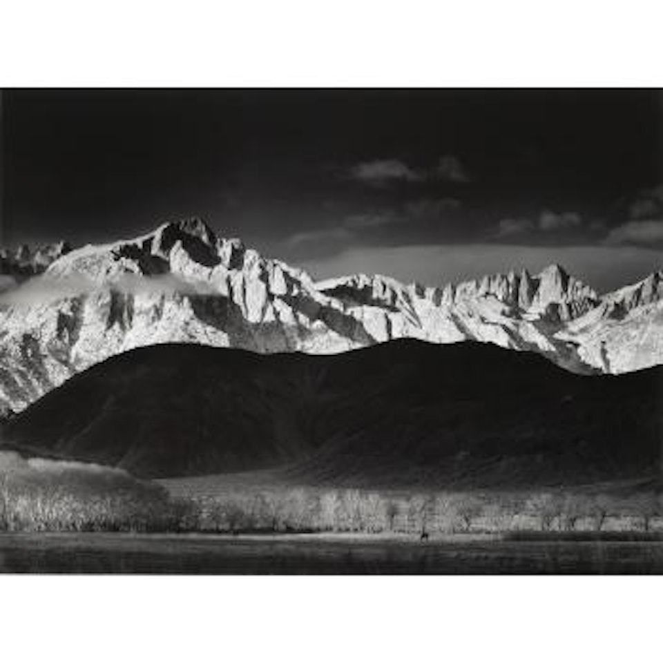 Winter Sunrise, Sierra Nevada from the Lone Pine, California by Ansel Adams