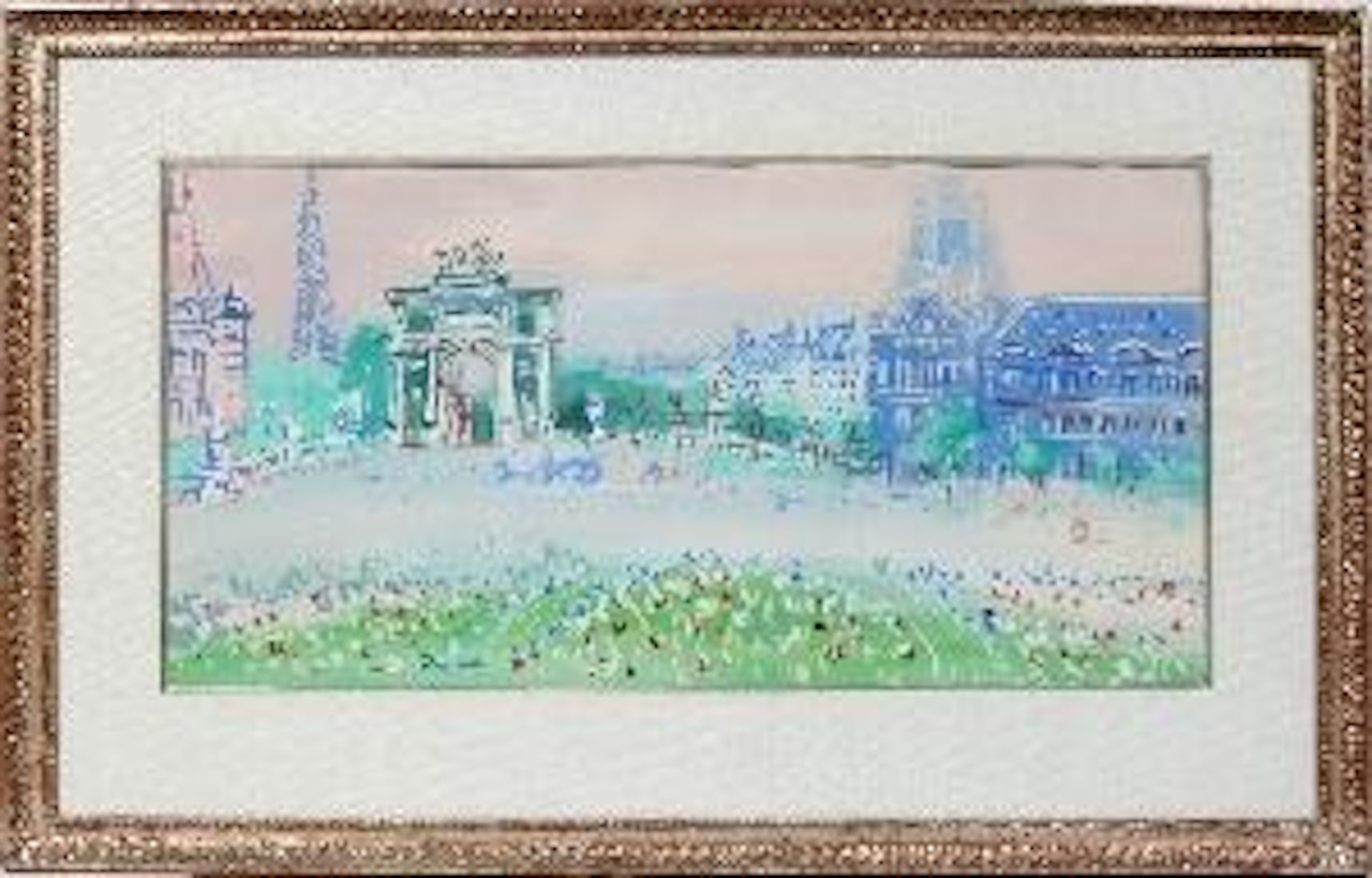 Street scene by Jean Dufy