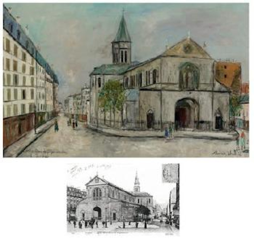 Notre-Dame de Clignancourt by Maurice Utrillo
