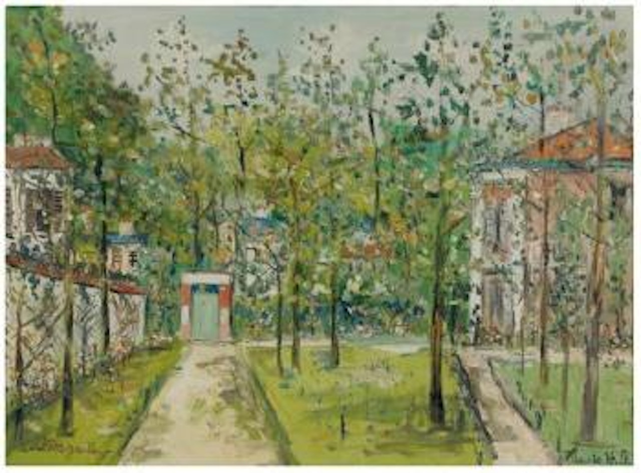 Le jardin d'Utrillo, au Vésinet (Yvelines) by Maurice Utrillo