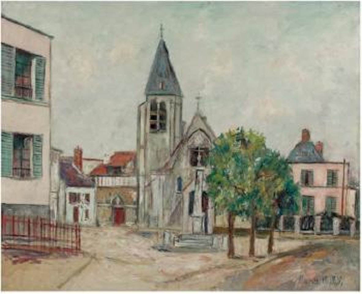 Église de Bièvres by Maurice Utrillo