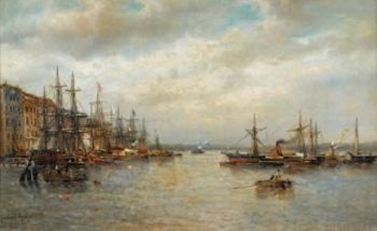 Vue du port de Rotterdam by François Etienne Musin