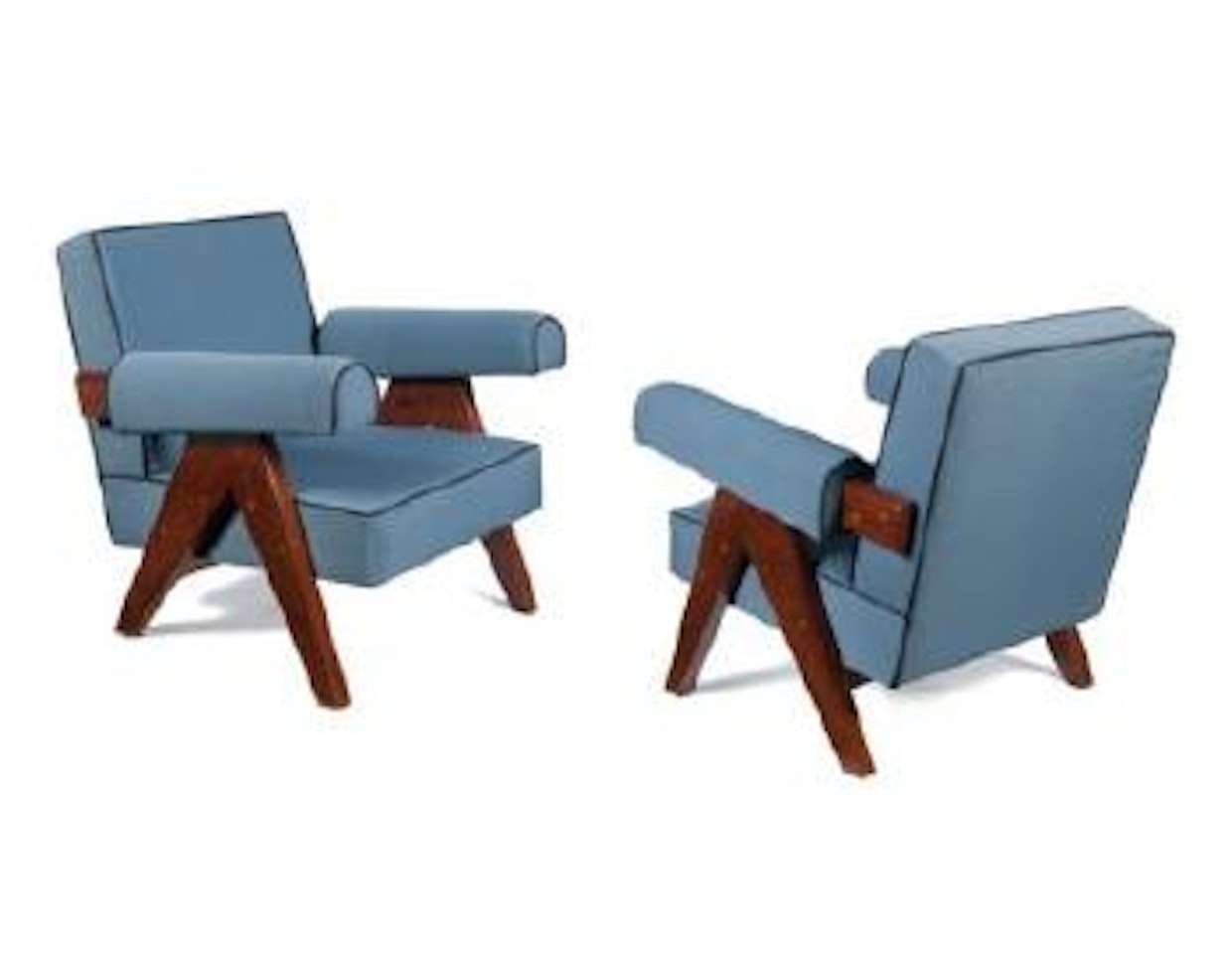 Chauffeuses, dites Upholstered easy chair by Pierre Jeanneret