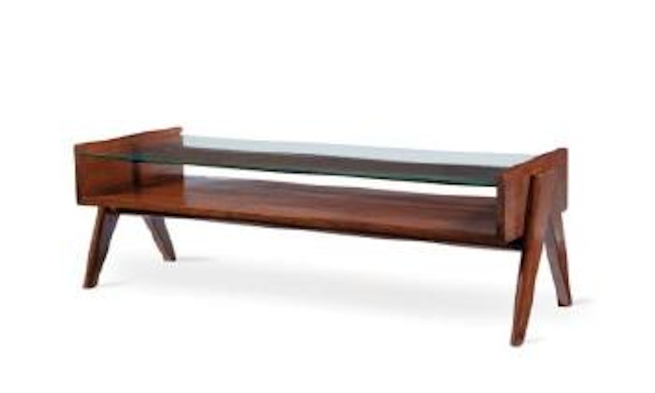 Table basse, dite Coffee table by Pierre Jeanneret