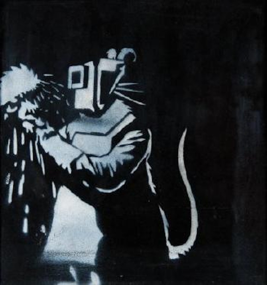 Welder rat by Banksy