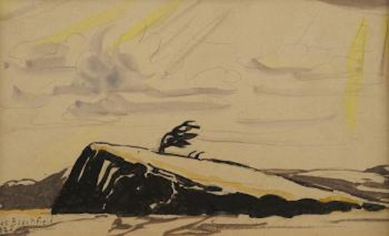 The great rock by Charles Burchfield