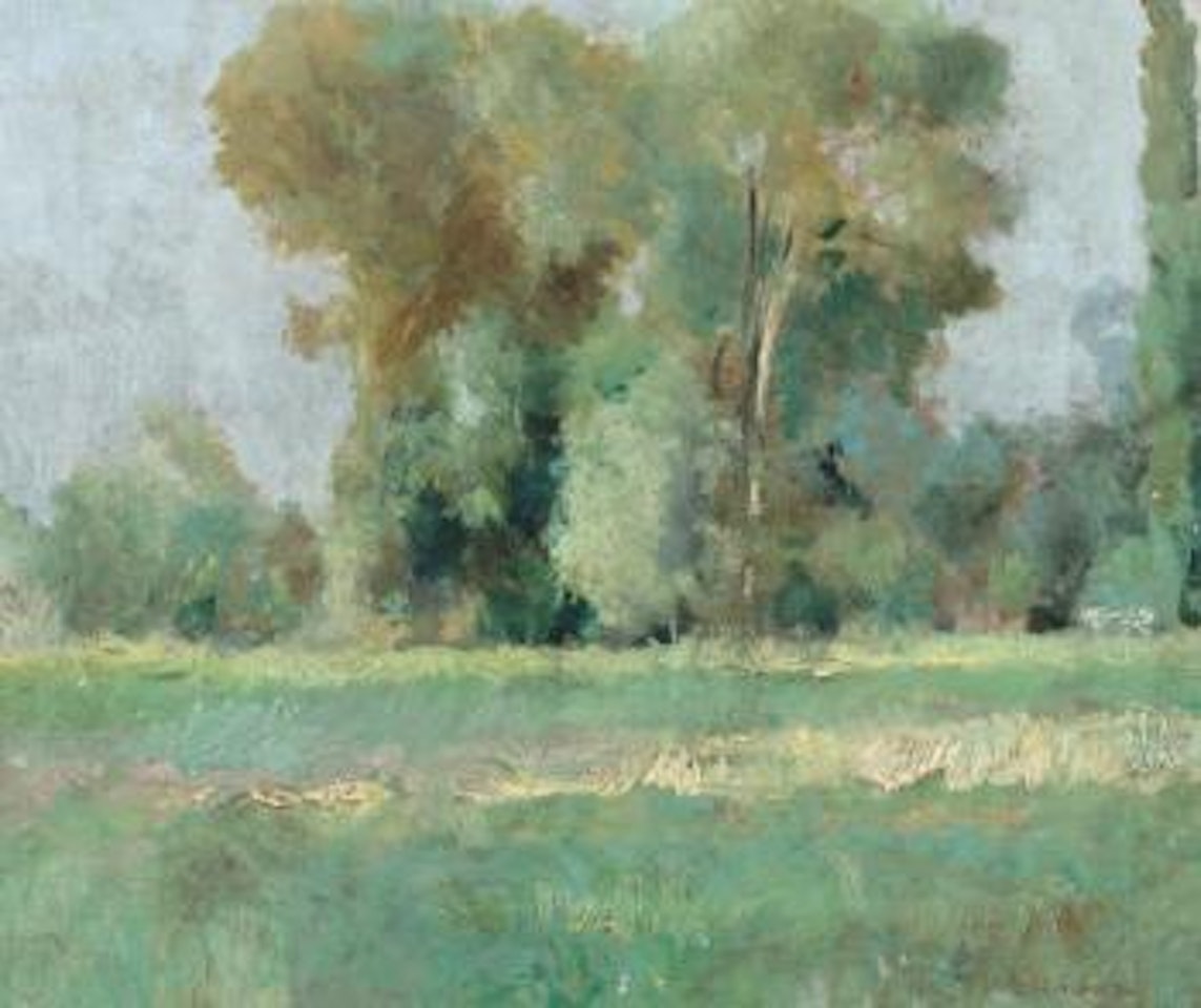 Paysage aux arbres by Julien Dupré