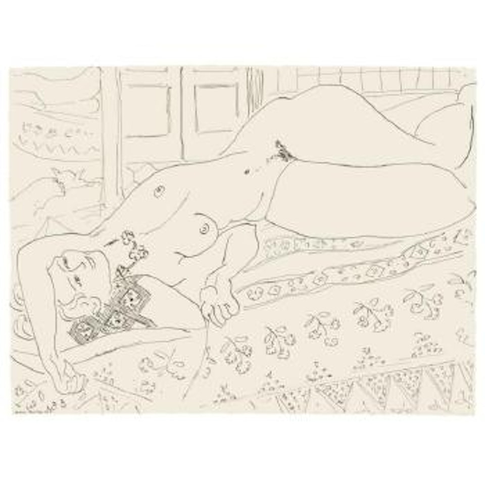 Nu Allongé Au Chien by Henri Matisse