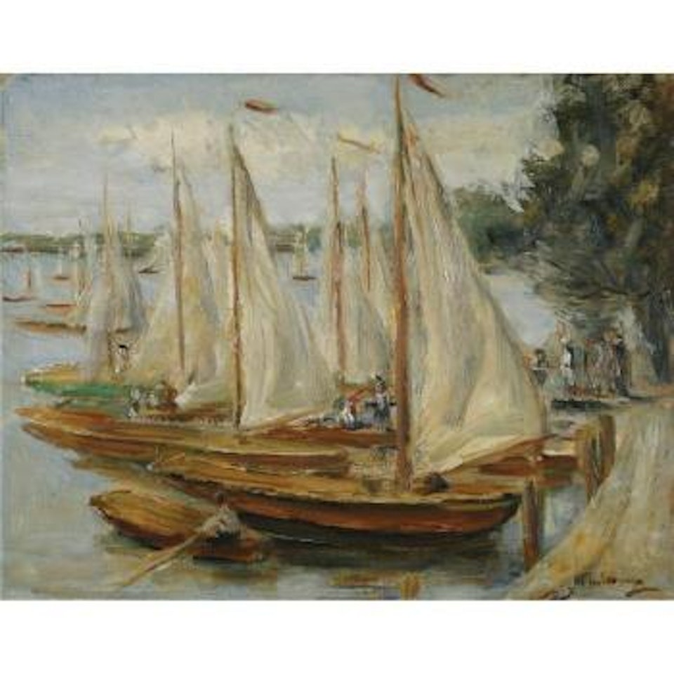Segelboote Am Wannsee (Sailing Boats On Wannsee Lake) by Max Liebermann
