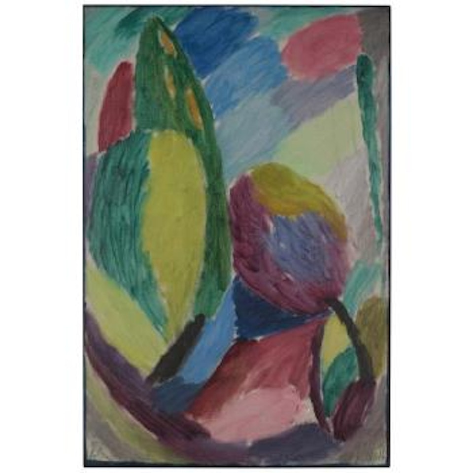 Grosse Variation: Grüner Schimmer (Large Variation: Green Glimmer) by Alexej von Jawlensky