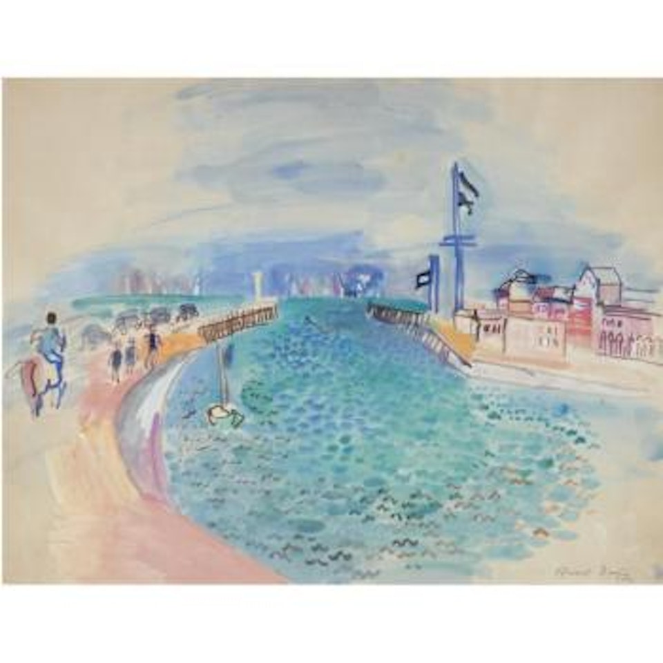 Cavalier Sur La Jetée De Deauville by Raoul Dufy