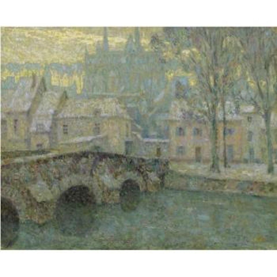 La Neige, Chartres by Henri Le Sidaner