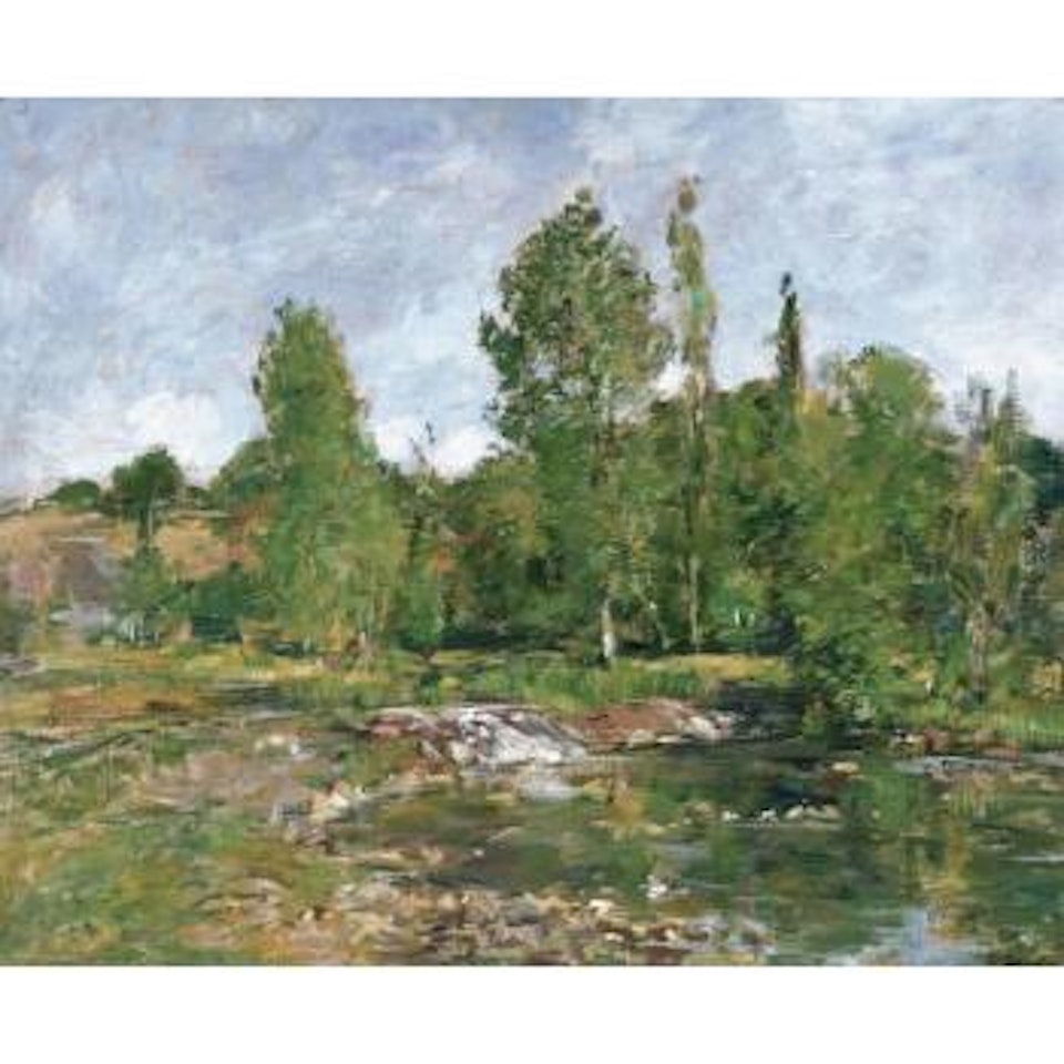 Saint-Cenery, L'étang by Eugène Boudin