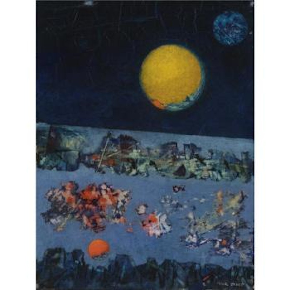Composition, Lune Et Soleil by Max Ernst