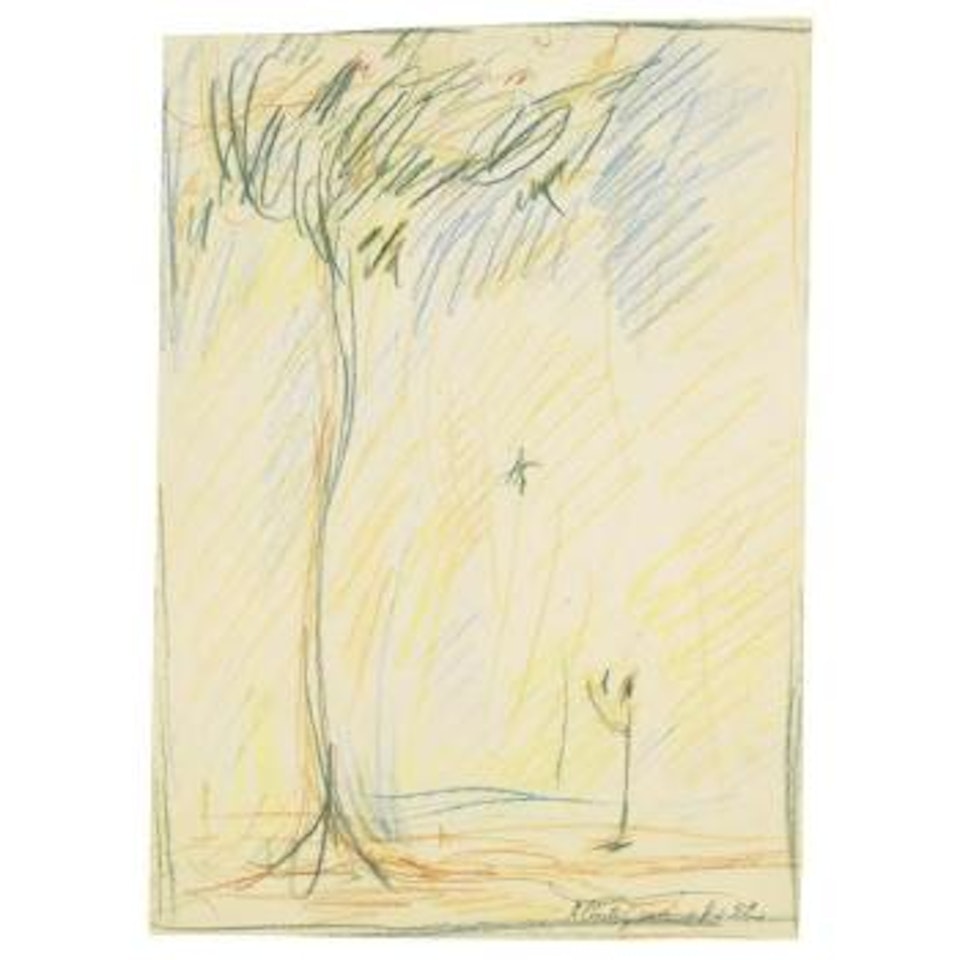 L'arbre - Recto; Esquisse De Visage - Verso by Alberto Giacometti