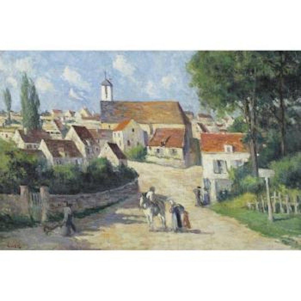 Guernes, La Rue De Village by Maximilien Luce