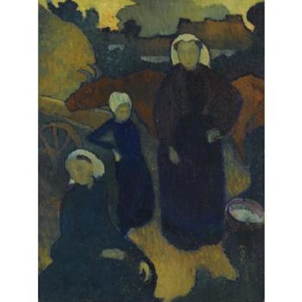 Bretonnes - Recto; Étude Pour Un Portrait D'homme - Verso by Maurice Denis