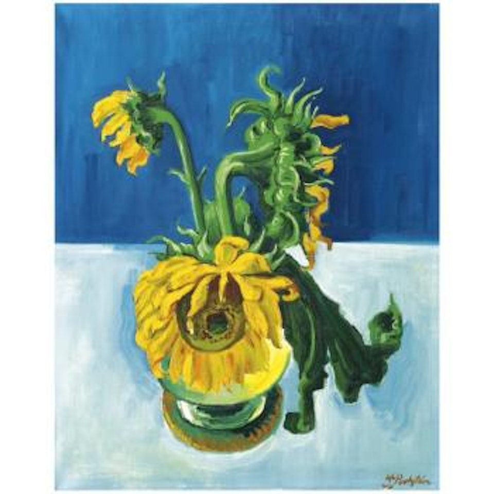 Verwelkende Sonnenblumen (Withering Sunflowers) by Max Pechstein
