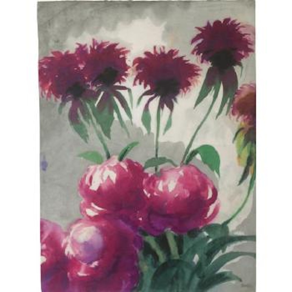Blumen (Violette Blüten) (Flowers (Purple Blossoms)) by Emil Nolde