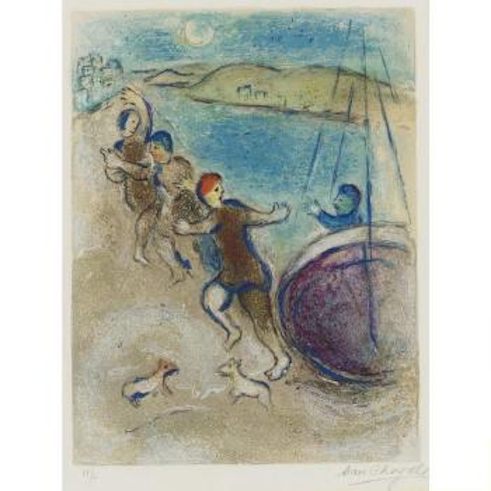 Daphnis Et Chloe: The Young Methymneans (M. 324) by Marc Chagall