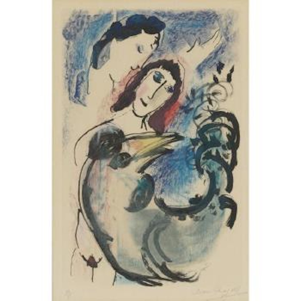 Der Gelbe Hahn (Kornfeld 116) by Marc Chagall