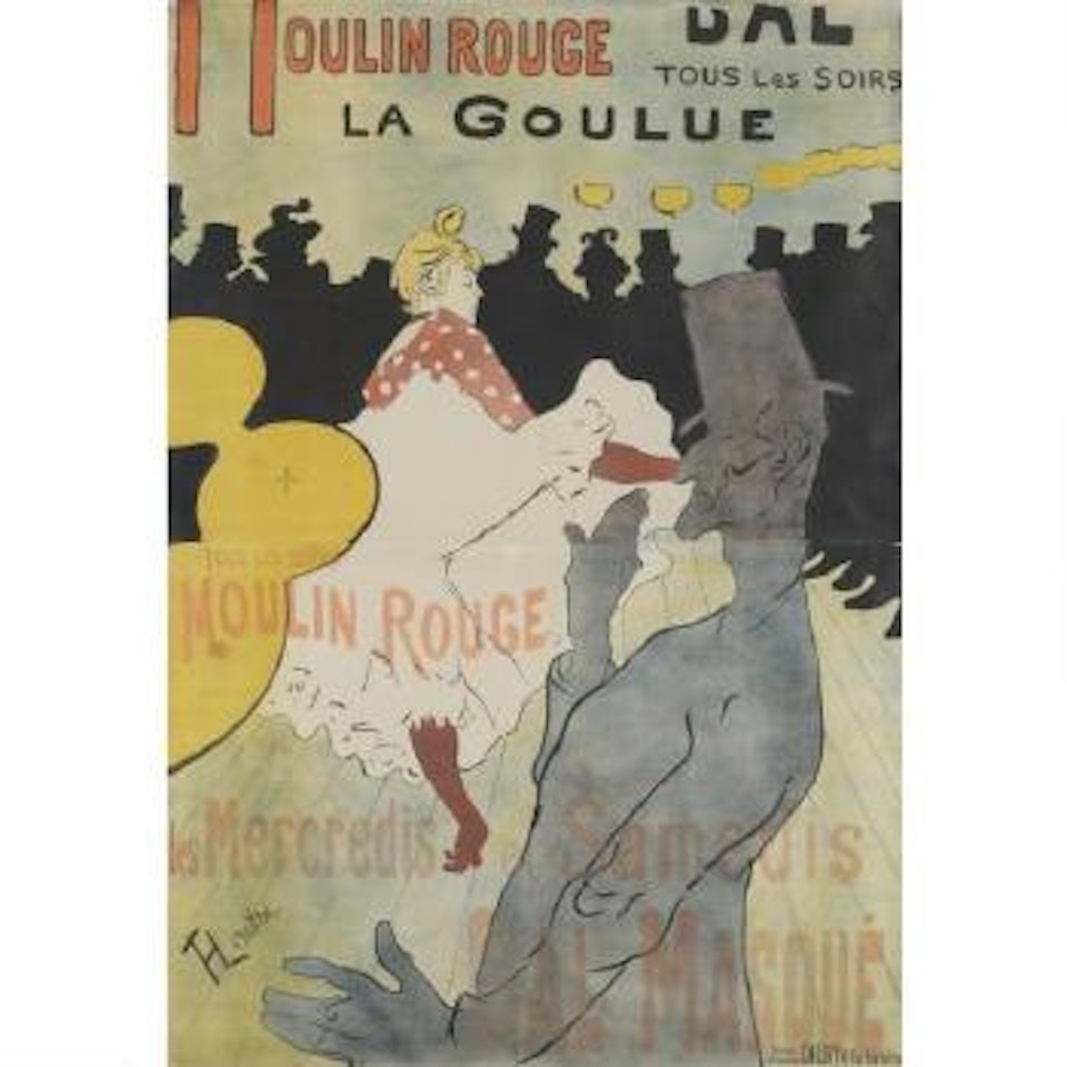 Moulin Rouge, La Goulue (Adriani 1; Wittrock P1) by Henri de Toulouse-Lautrec