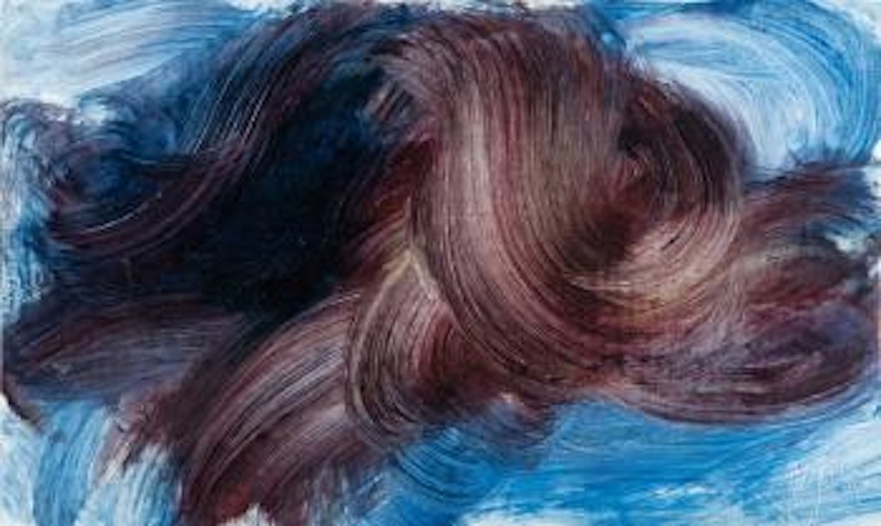 Scarabée, ou, Composition en bleu et violet by Jean Messagier