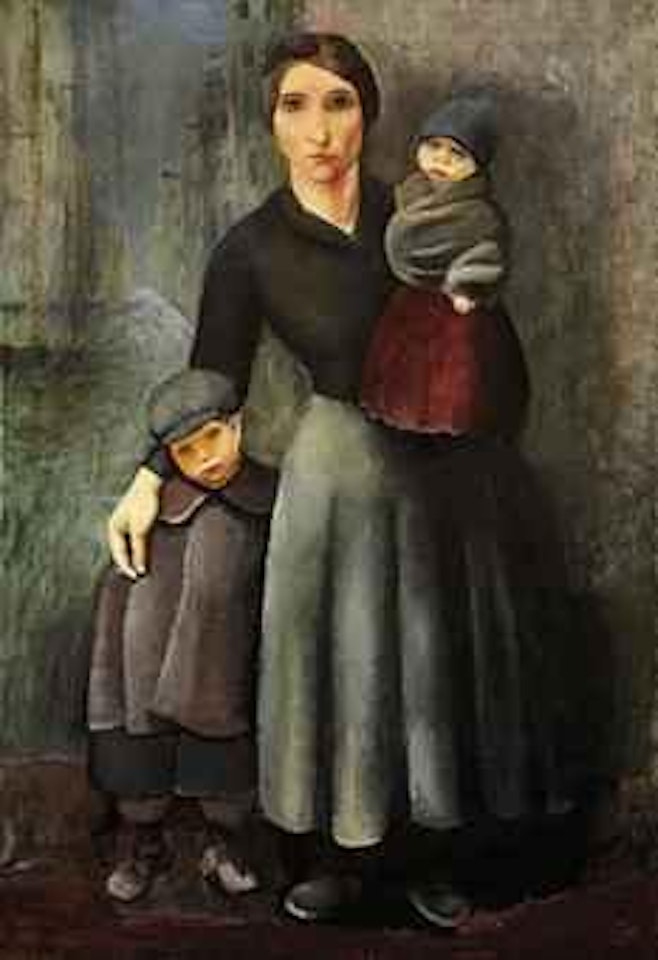 La mère et ses enfants by Moïse Kisling