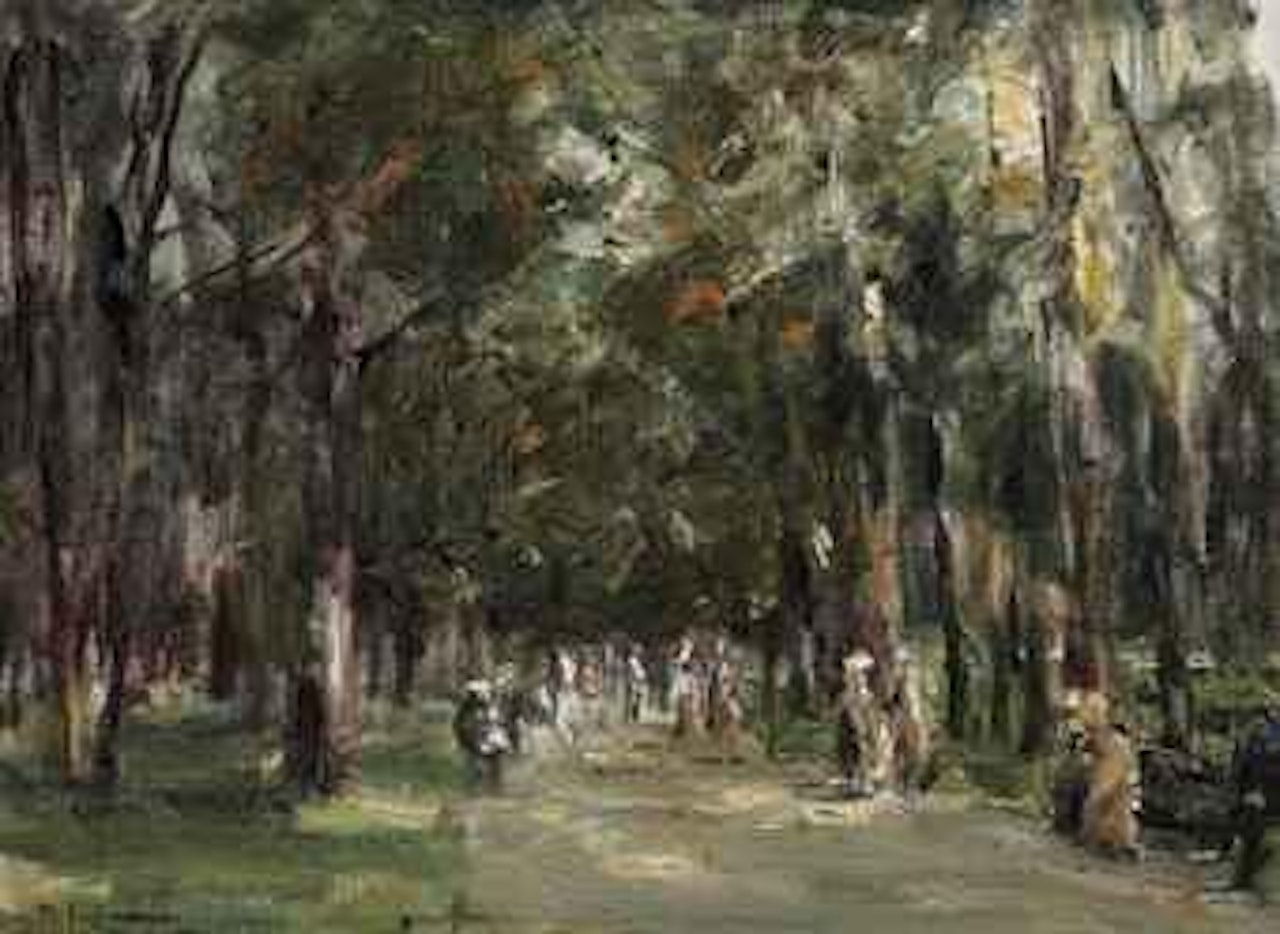 Allee in Tiergarten by Max Liebermann
