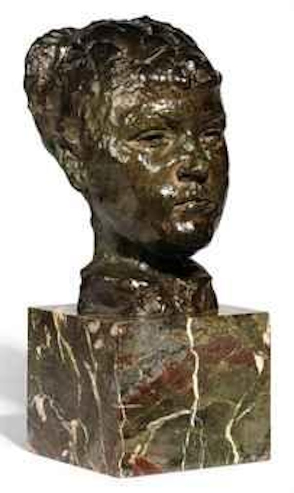 Masque De Femme Coiffée à La Mode De 1880 by Auguste Rodin