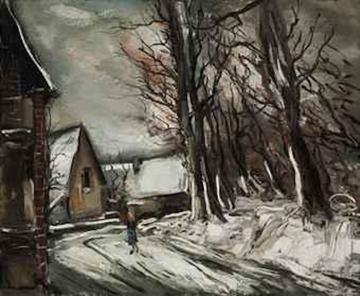 Entrée du village, hiver by Maurice de Vlaminck