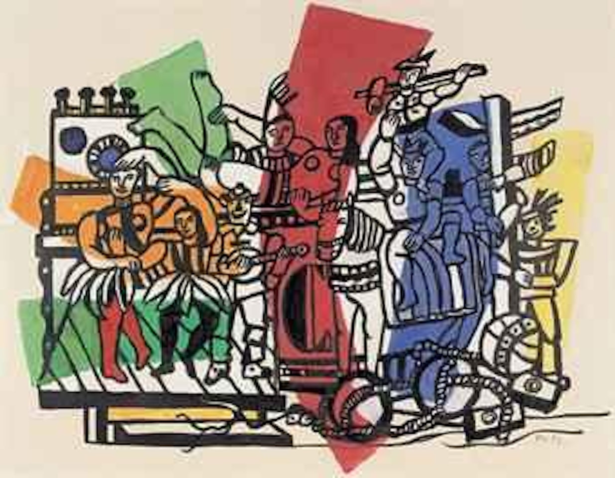 La grande parade by Fernand Leger