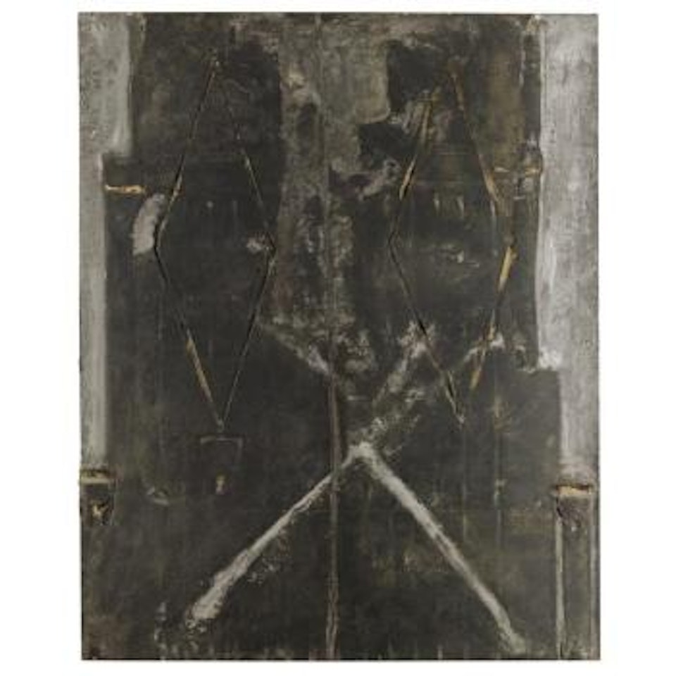 Negro Con Dos Rombos by Antoni Tapies