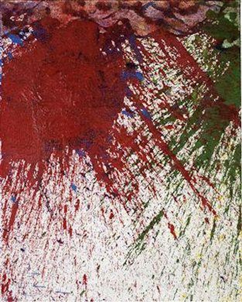 Schüttbild in 3 Farben by Hermann Nitsch