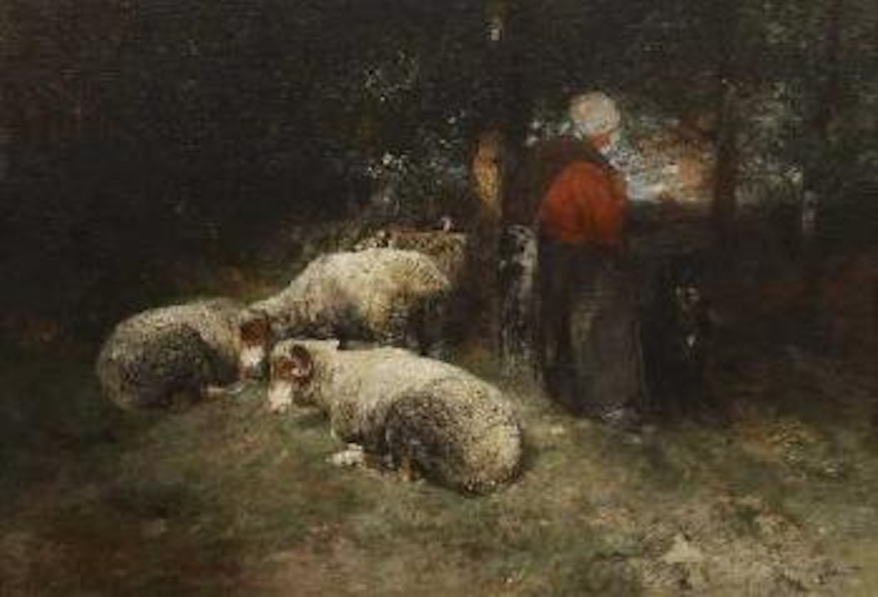 Rast im Wald by Heinrich von Zugel