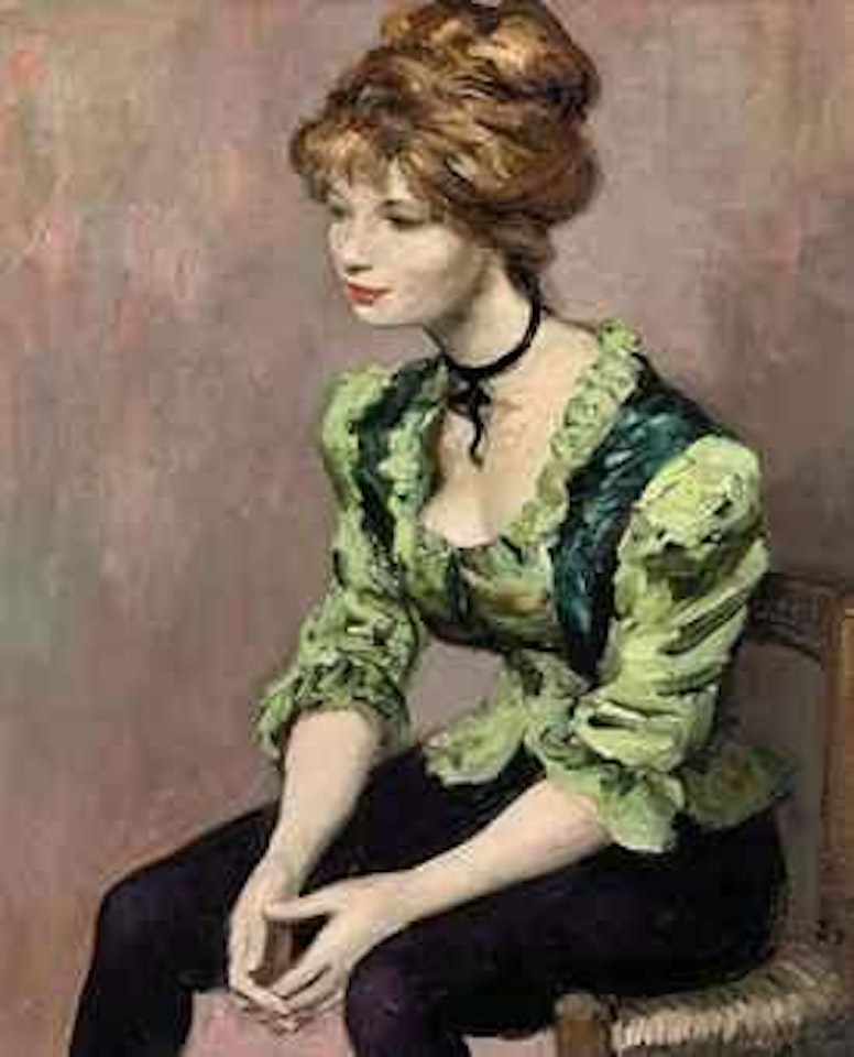 Jeune femme rousse by Marcel Dyf
